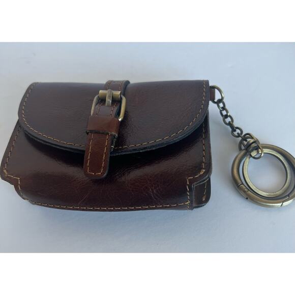 NEW Patricia Nash Brown Leather Mini TORRI Key Fob Wallet Clutch - Picture 4 of 9
